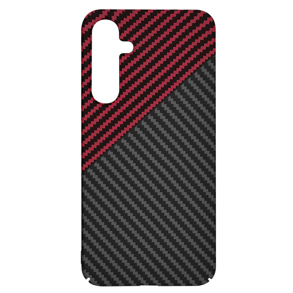 Techsuit - Carbonite FiberShell - Galaxy A35 5G - Red Vortex