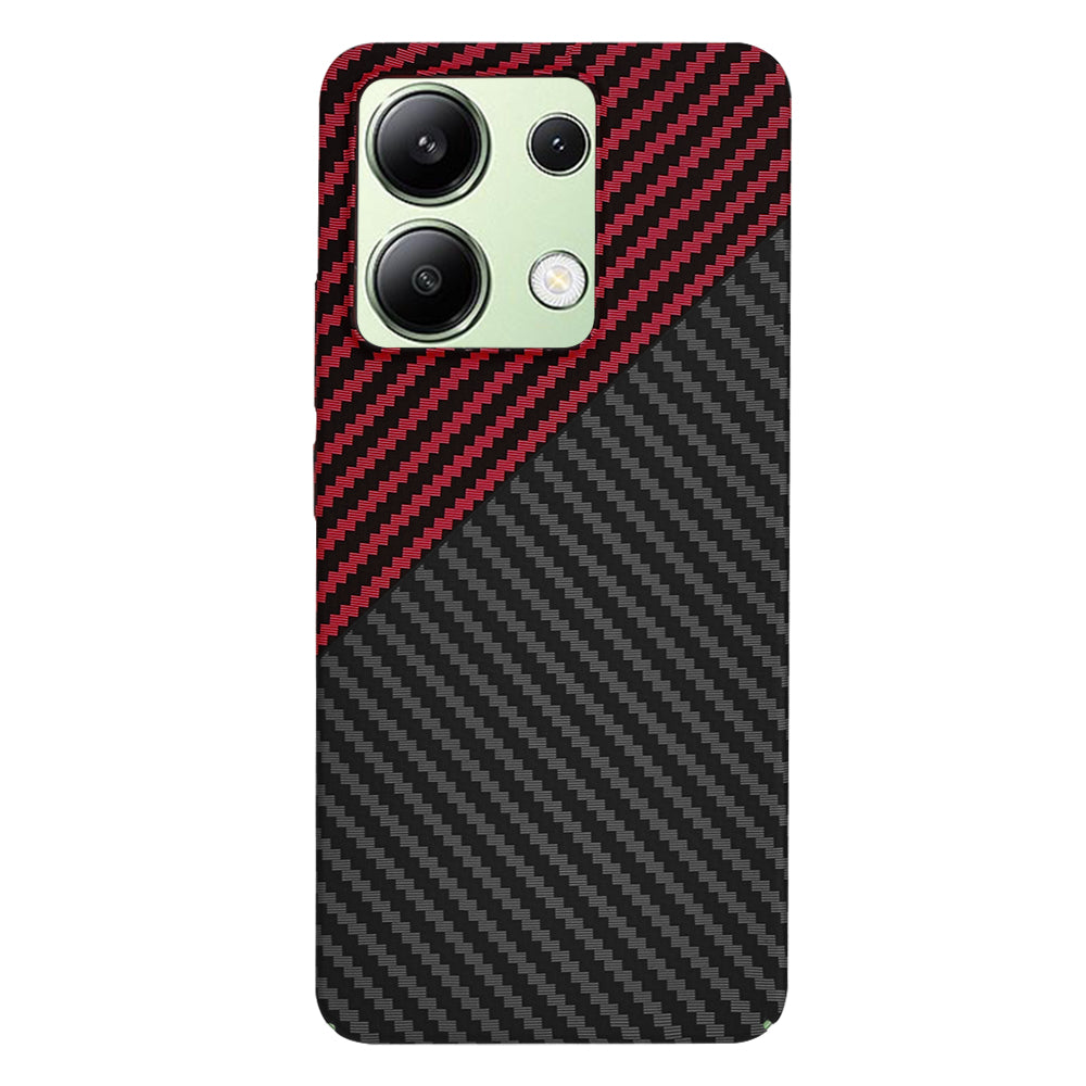 Techsuit - Carbonite FiberShell - Xiaomi Redmi Note 13 4G - Red Vortex