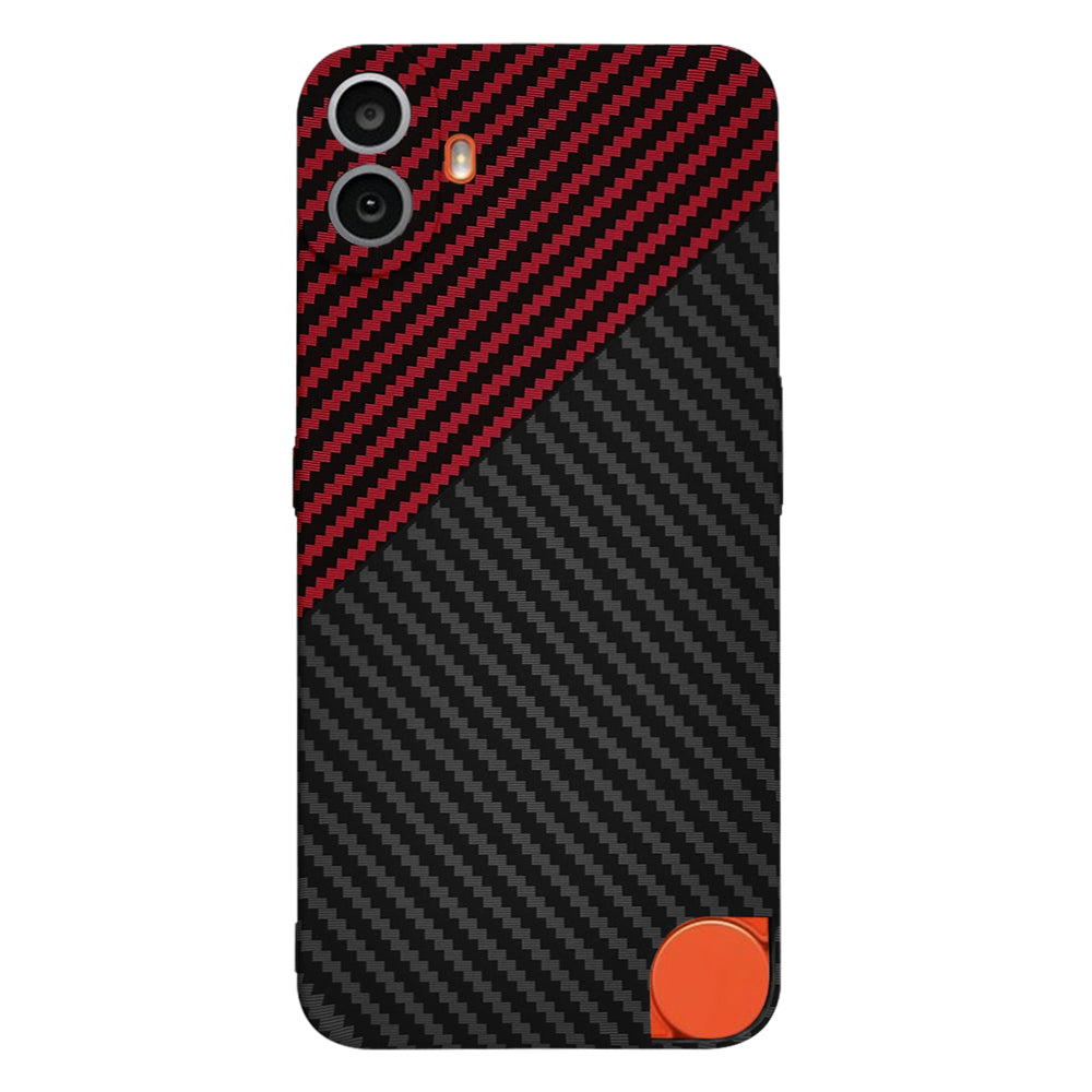 Techsuit - Carbonite FiberShell - Nothing CMF Phone 1 - Red Vortex