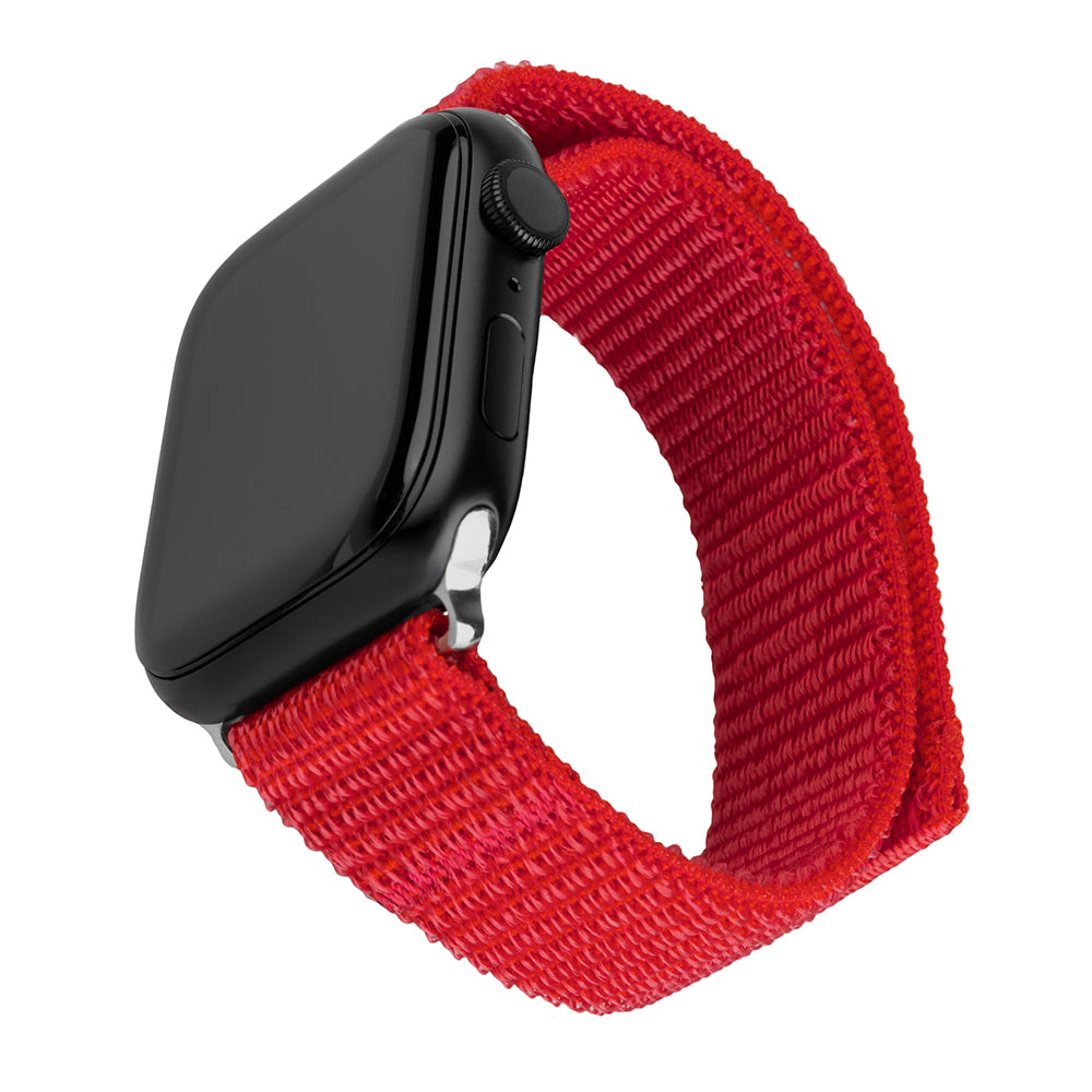 Fixed - Nylon Sporty Strap 32mm - Apple Watch 1/2/3/4/5/6/7/8/9/10/SE/SE 2 (38/40/41/42mm) - Red