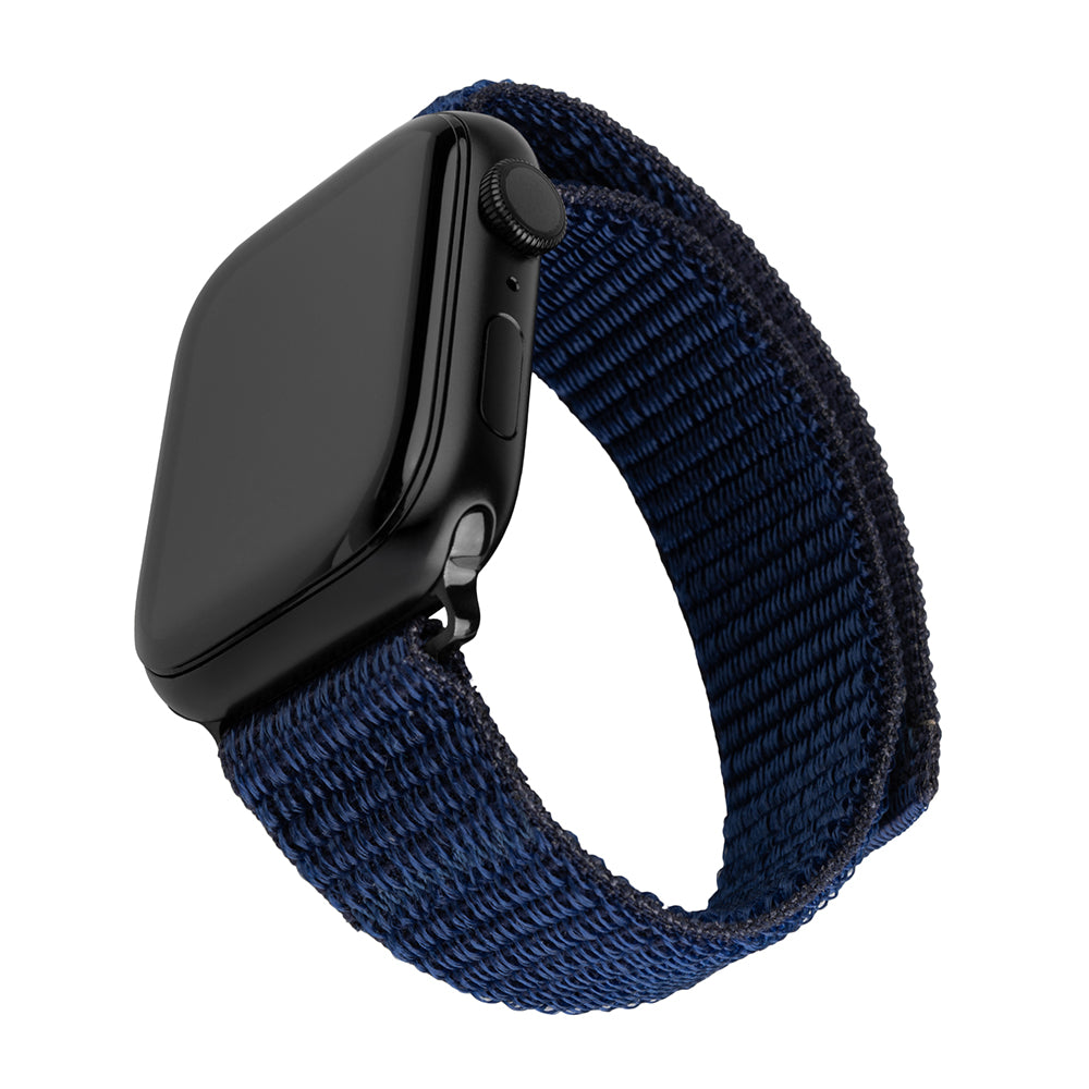 Fixed - Nylon Sporty Strap 32mm - Apple Watch 1/2/3/4/5/6/7/8/9/10/SE/SE 2 (38/40/41/42mm) - Dark Blue