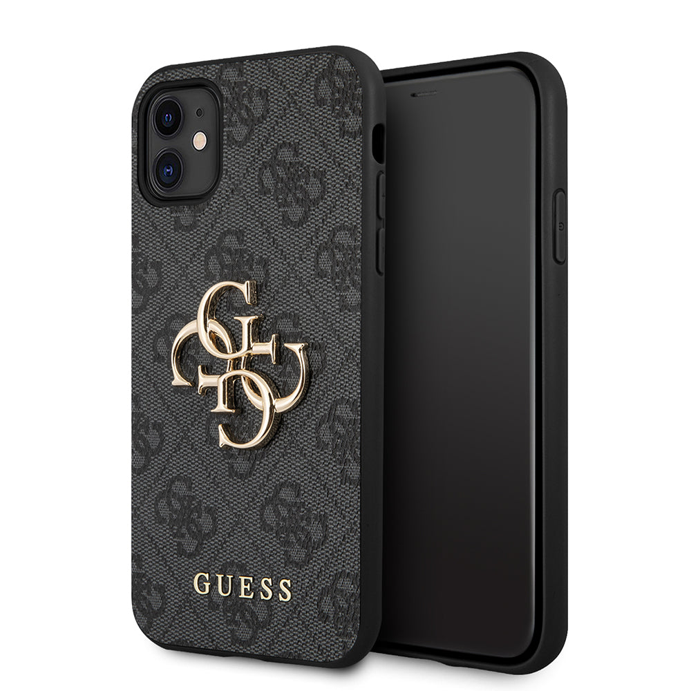 Guess - Hardcase 4G Big Metal Logo (GUHCN614GMGGR) - iPhone 11 - Grey