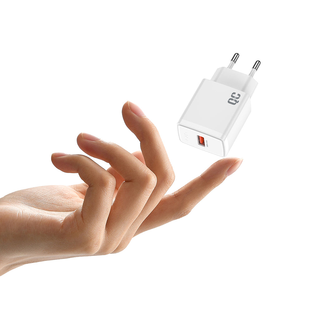 Lito - Wall Charger (LC08) - USB PD18W, PC Fireproof, EU Plug - White