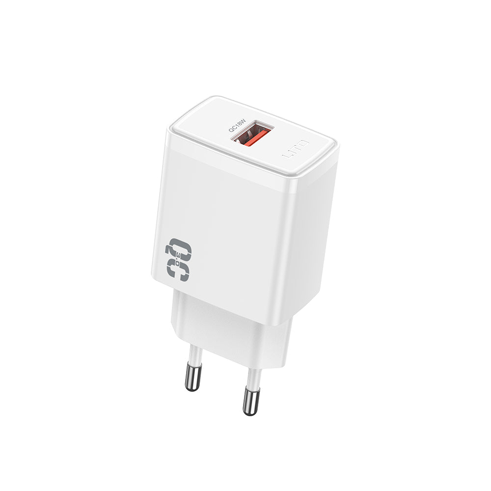 Lito - Wall Charger (LC08) - USB PD18W, PC Fireproof, EU Plug - White