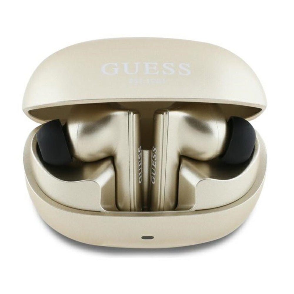 Guess - Wireless Earbuds Capsule Printed Logo (GUTWST88MCTGD) - In-Ear, Bluetooth, TWS - Gold