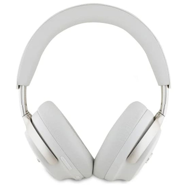 Guess Metal Script Logo Bluetooth ANC/ENC Headphones (Beige - GUBHC22PSFCSME)