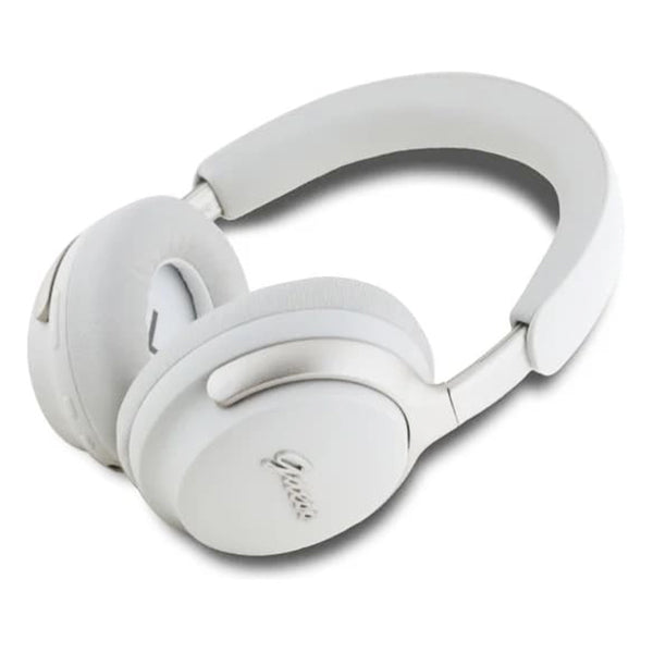 Guess Metal Script Logo Bluetooth ANC/ENC Headphones (Beige - GUBHC22PSFCSME)