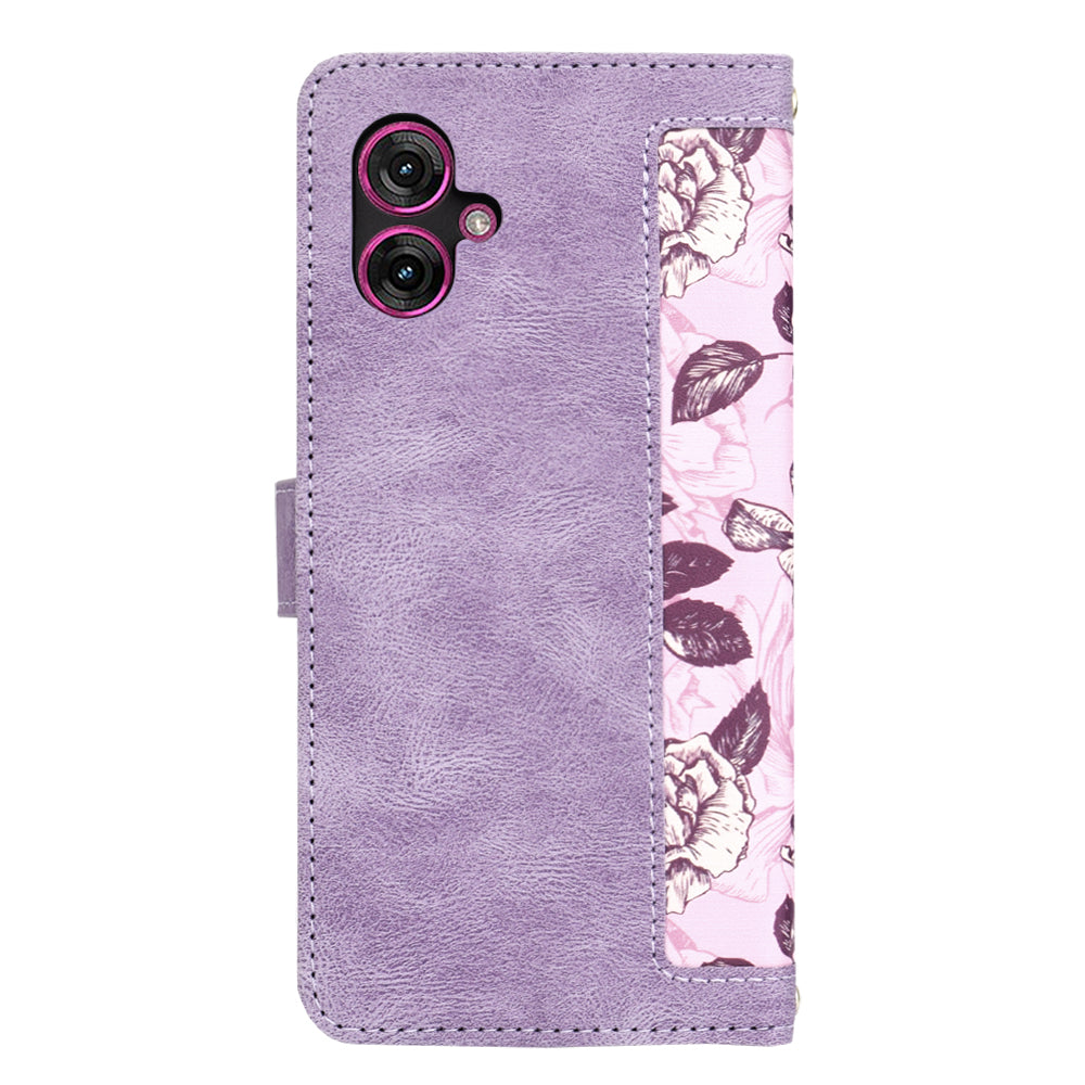 Techsuit - FlipCraft - Motorola Moto G55 - Mysterious Purple