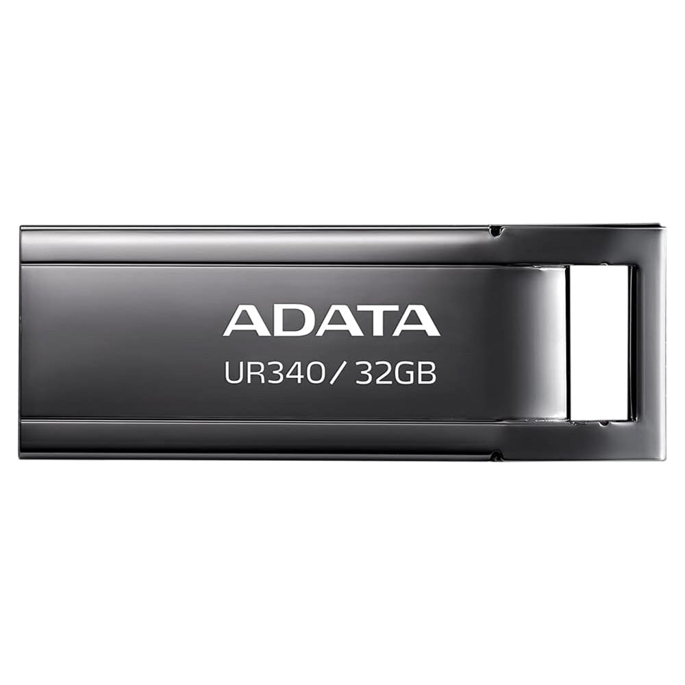 Adata - Memory Stick (AROY-UR340-32GBK) - USB 3.2 FlashDrive, 32GB, 100MB/s - Metallic Black