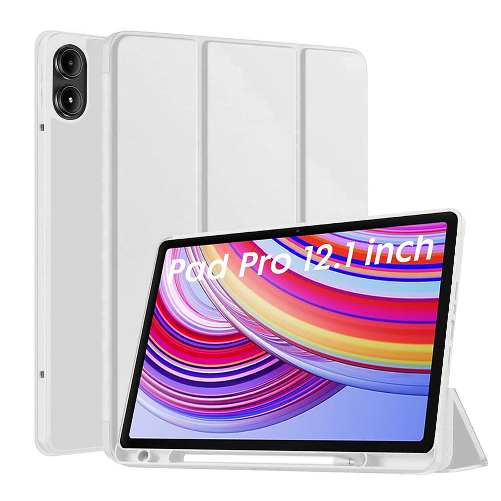 Techsuit - Flex Trifold (with Pencil Holder) - Xiaomi Redmi Pad Pro / Redmi Pad Pro 5G / Poco Pad - Gray