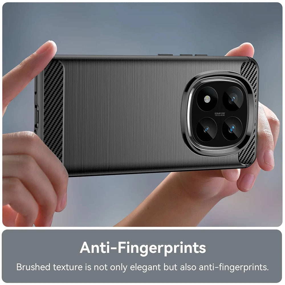 Techsuit - Carbon Silicone - Xiaomi Redmi Note 14 Pro+ 5G - Black