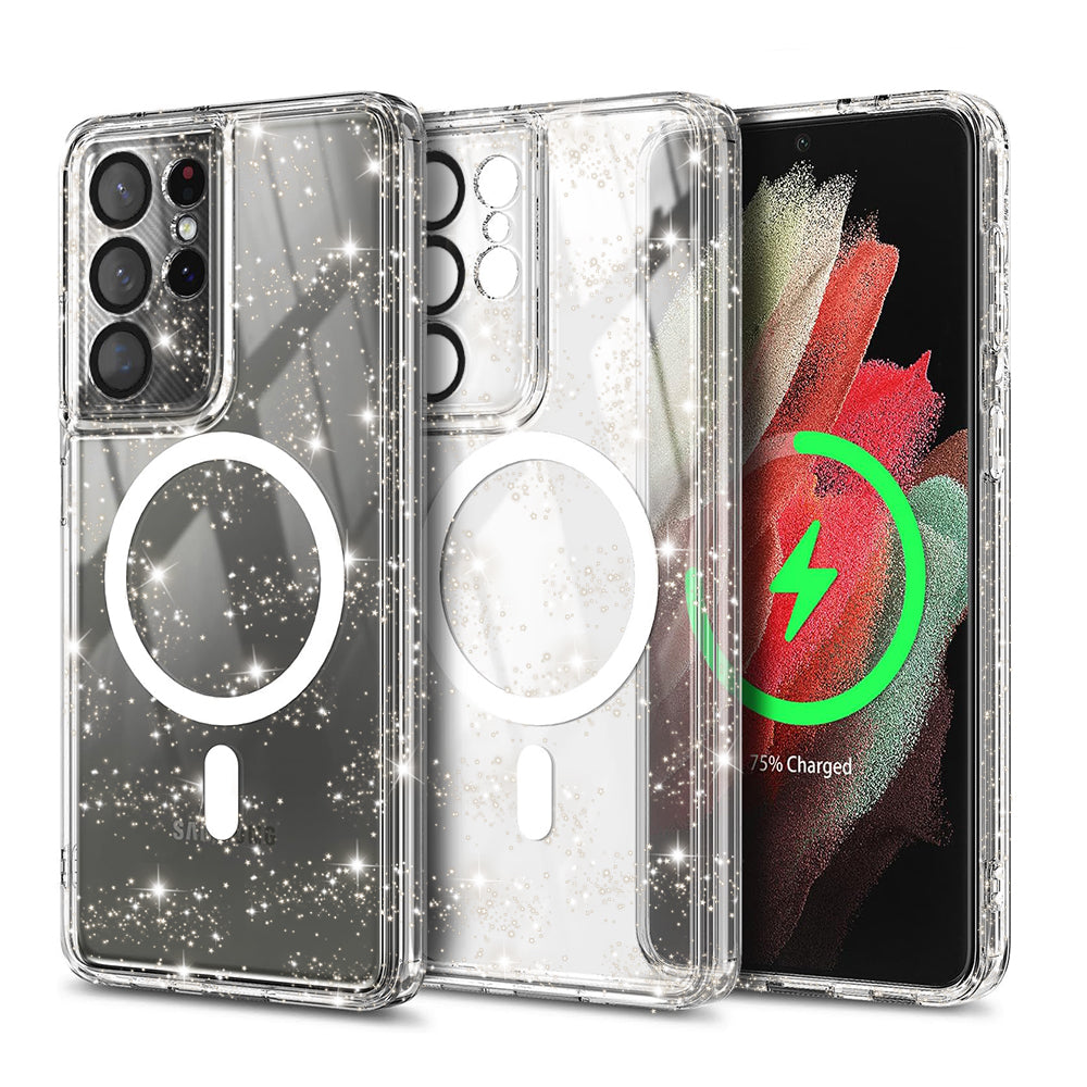 Techsuit - SparkleSkin MagSafe Series - Samsung Galaxy S21 Ultra 5G - Clear