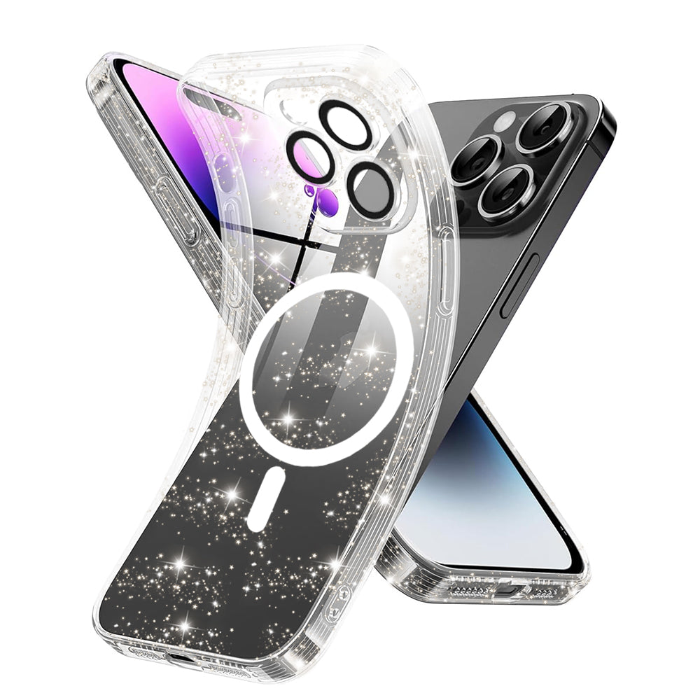 Techsuit - SparkleSkin MagSafe Series - iPhone 14 Pro Max - Clear