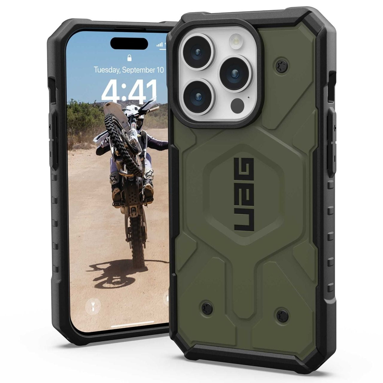 UAG - Pathfinder MagSafe - iPhone 15 Pro Max - Olive Drab