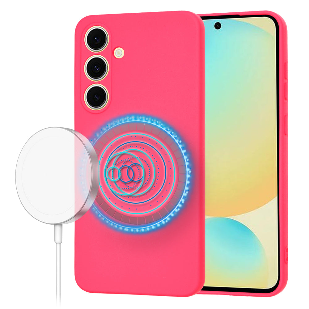 Techsuit - SoftFlex MagSafe - Samsung Galaxy S24 FE - Hot Pink