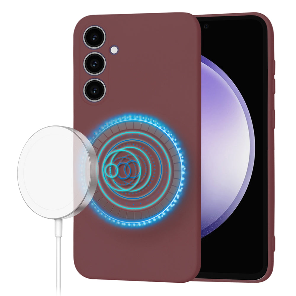 Techsuit - SoftFlex MagSafe - Samsung Galaxy S23 FE - Plum Red