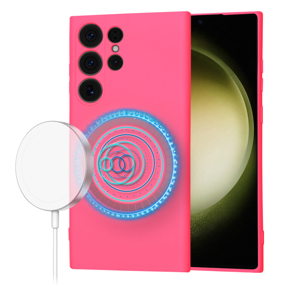 Techsuit - SoftFlex MagSafe - Samsung Galaxy S23 Ultra - Hot Pink