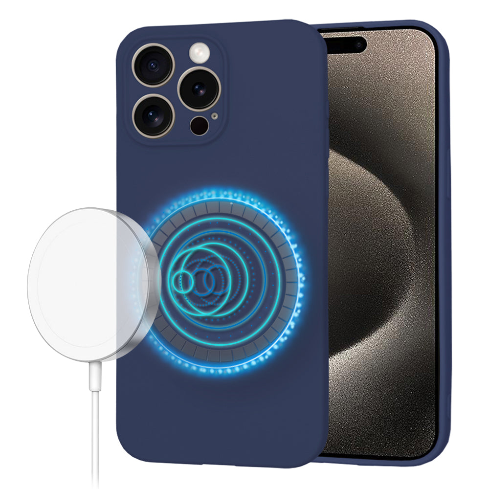 Techsuit - SoftFlex MagSafe - iPhone 15 Pro Max - Navy Blue