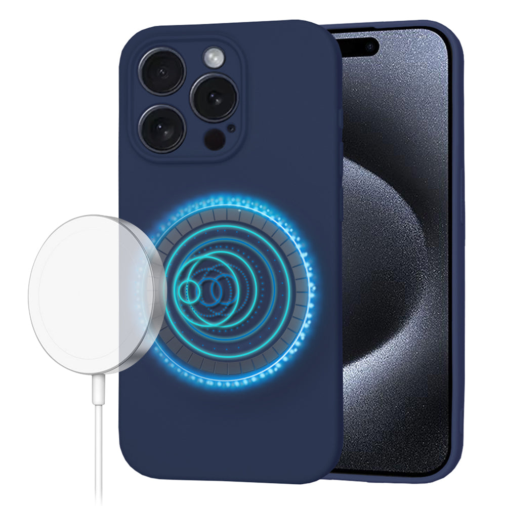 Techsuit - SoftFlex MagSafe - iPhone 15 Pro - Navy Blue