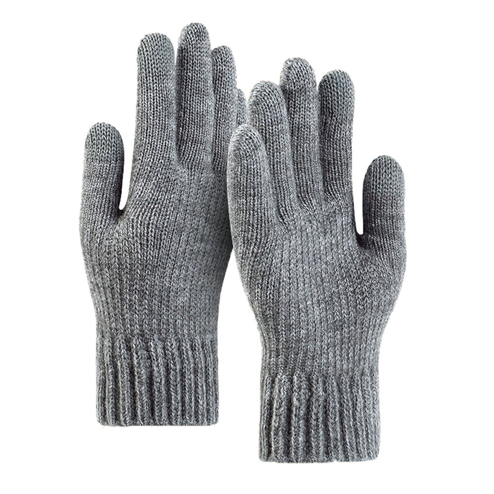 Techsuit - Gloves (ST0012) - from Alpaca Wool, Size 22cm - Light Grey