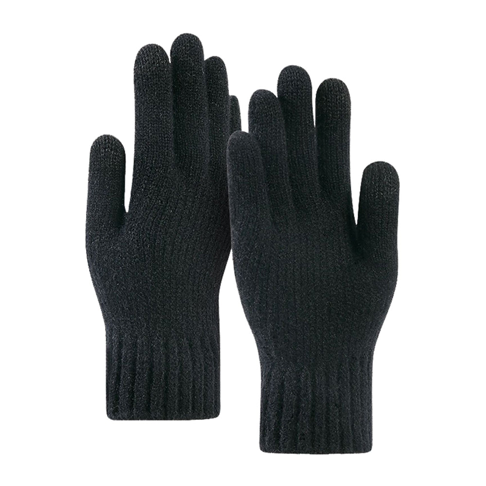 Techsuit - Gloves (ST0012) - from Alpaca Wool, Size 22cm - Black