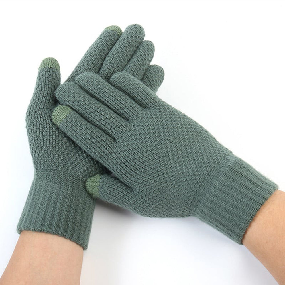 Techsuit - Gloves (ST0013) - from Acrylic, Size 22cm - Green