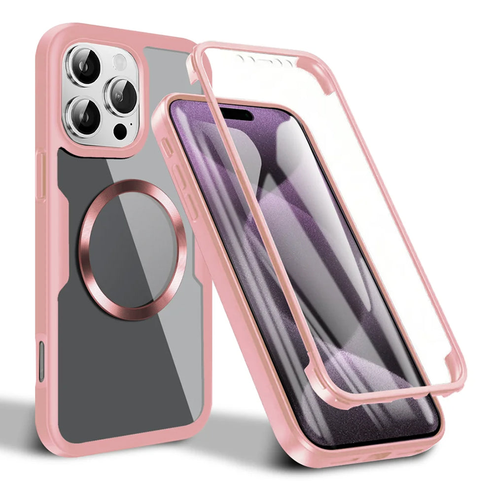 Techsuit - ColorVerse 360 MagSafe Series + Screen Protector - iPhone 16 Pro Max - Pink