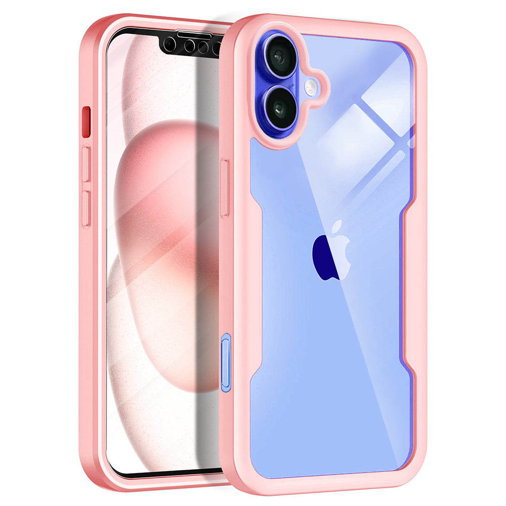 Techsuit - ColorVerse 360 Series + Screen Protector - iPhone 16 - Pink
