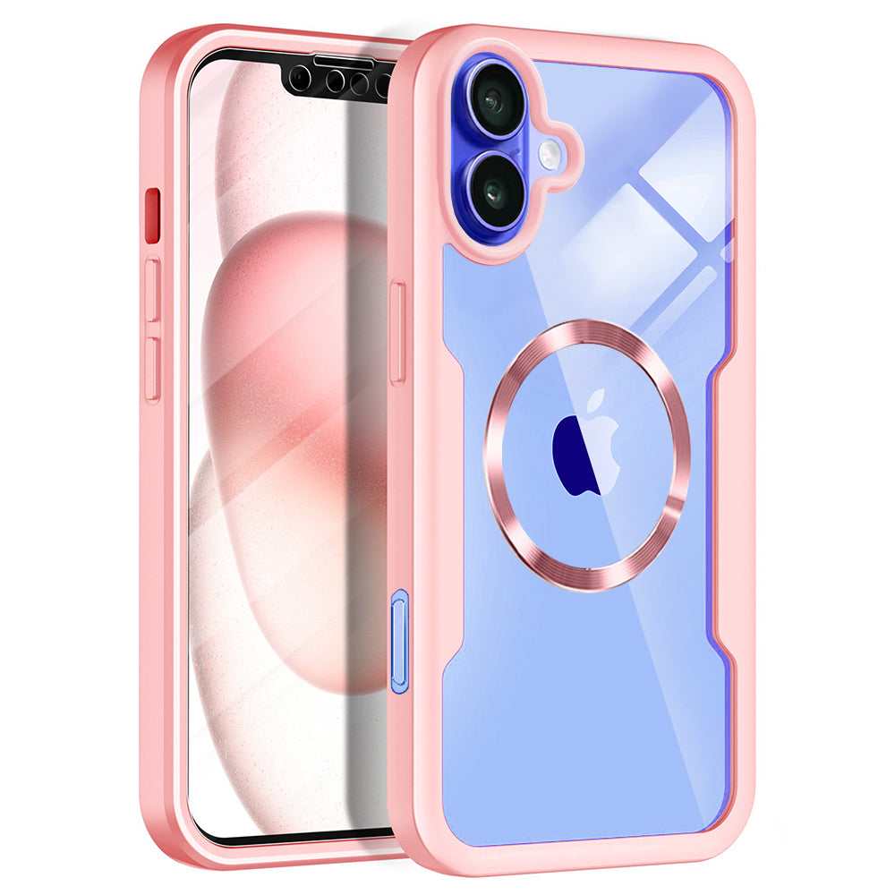Techsuit - ColorVerse 360 MagSafe Series + Screen Protector - iPhone 16 - Pink