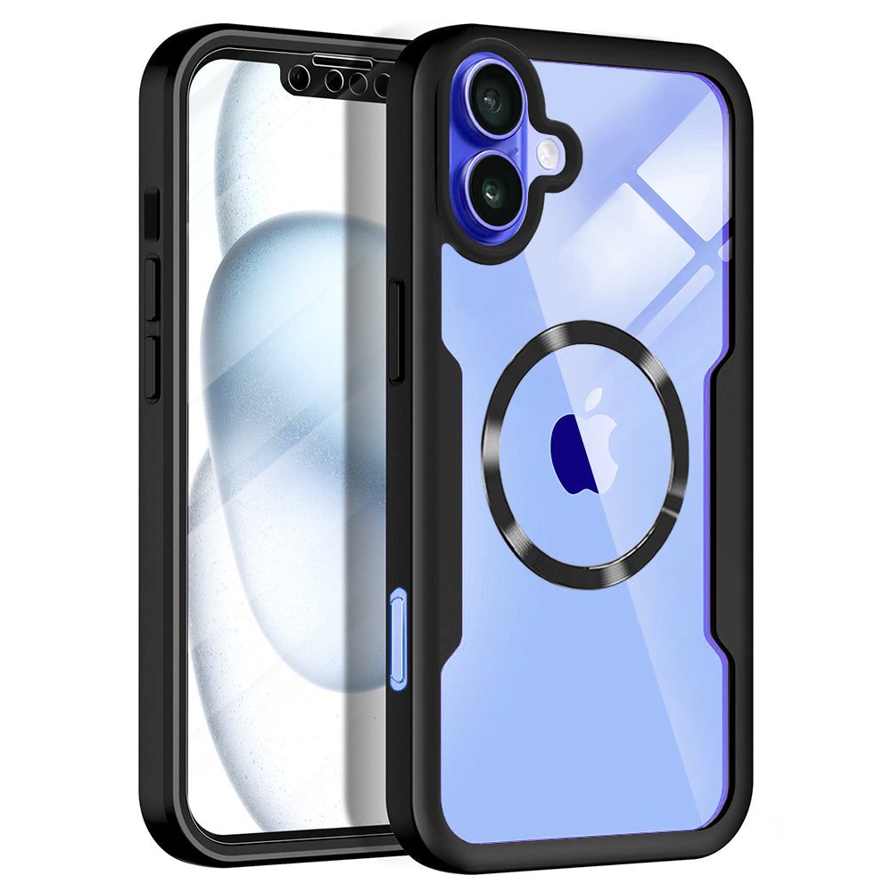 Techsuit - ColorVerse 360 MagSafe Series + Screen Protector - iPhone 16 - Black
