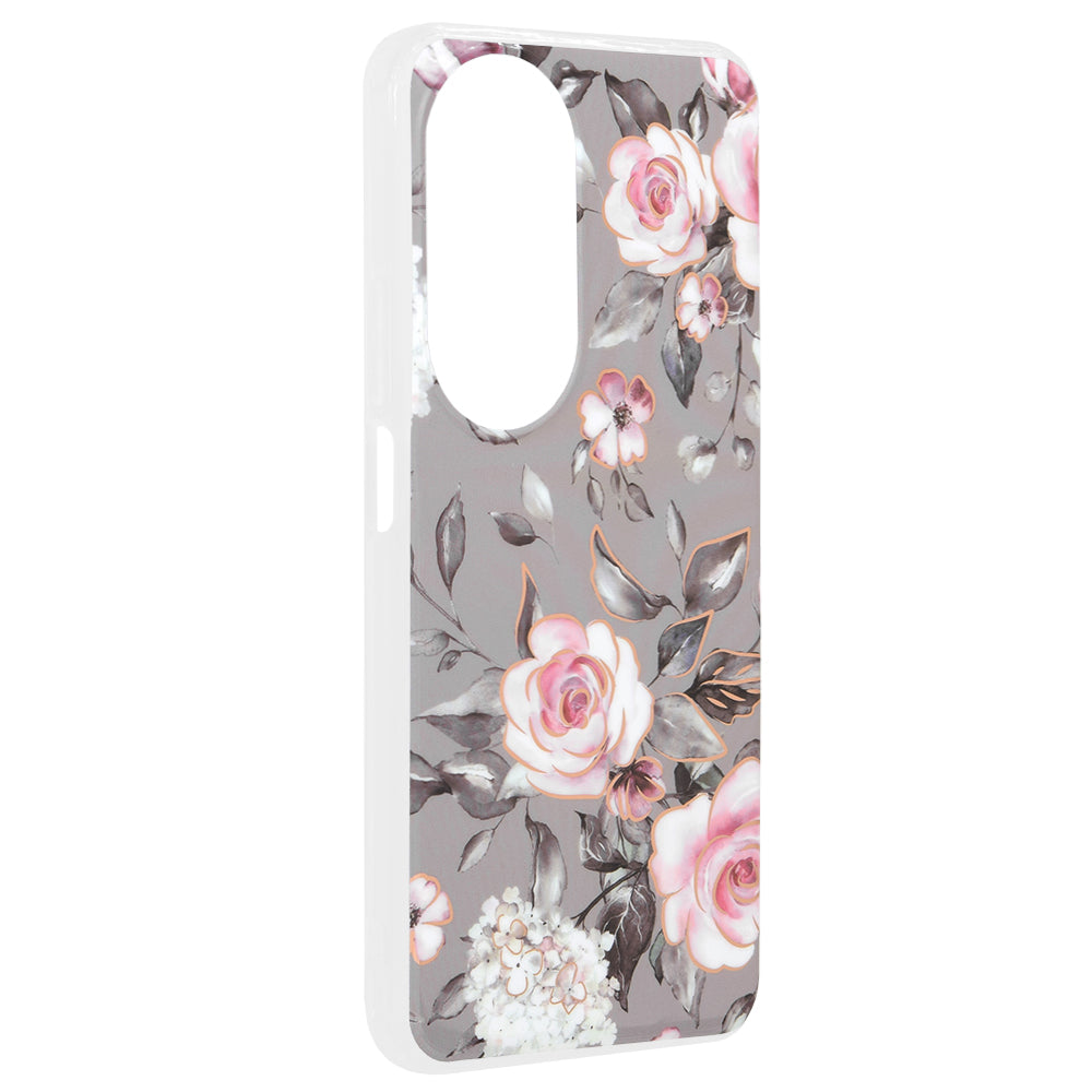 Techsuit - Marble Series - Honor X7b / X7b 5G / 90 SMART - Bloom of Ruth Gray