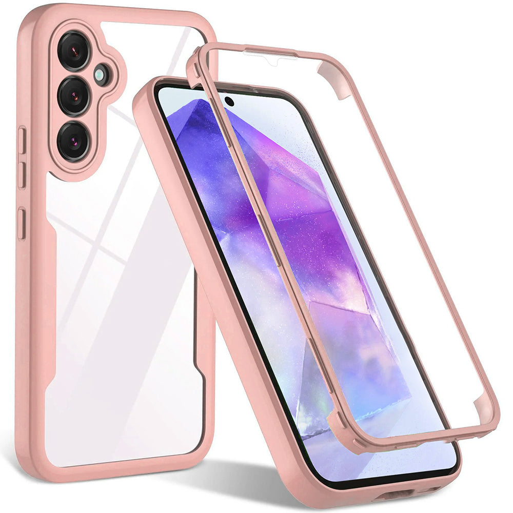 Techsuit - ColorVerse 360 Series + Screen Protector - Samsung Galaxy S24 FE - Pink