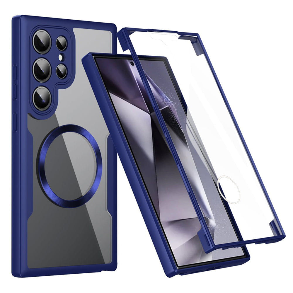 Techsuit - ColorVerse 360 MagSafe Series + Screen Protector - Samsung Galaxy S24 Ultra - Blue
