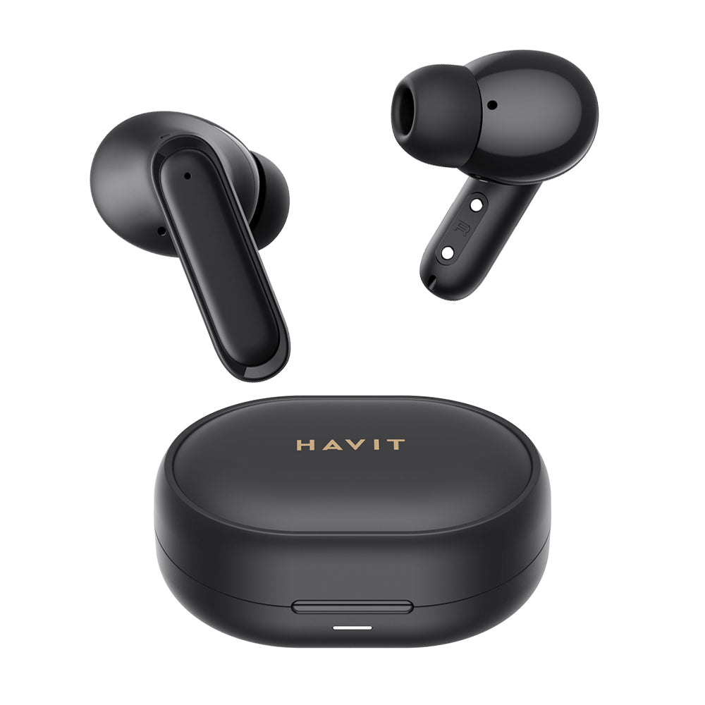 Havit - Wireless Earbuds (TW950) - with Microphone, Bluetooth 5.3, TWS, ENC, Type-C, 400mAh - Black
