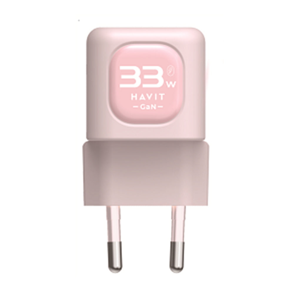 Havit - Wall Charger (UC230 EU) - Type-C, USB, 33W - Pink
