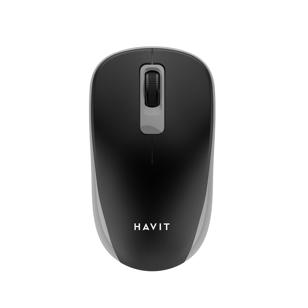 Havit - Wireless Mouse (MS626GT) - 2.4GHz, 1200 DPI, AA Battery - Black / Gray