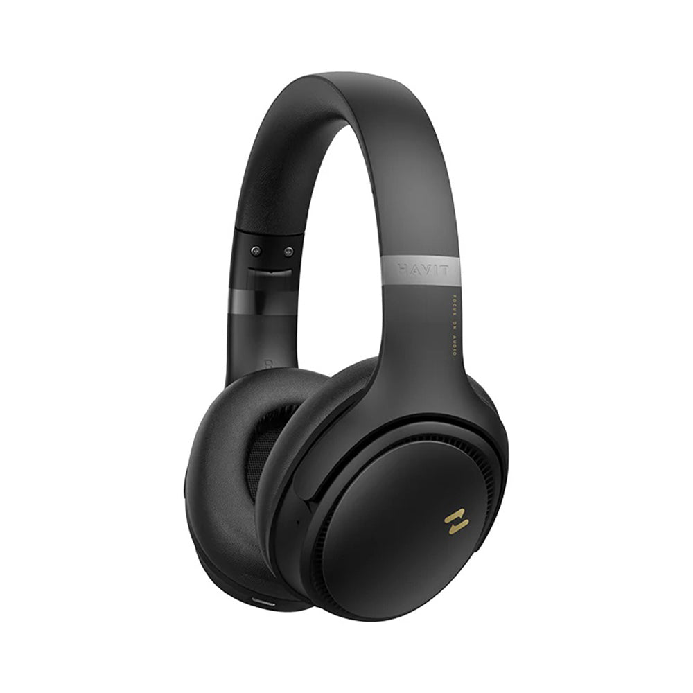 Havit - Wireless Headphones (H630BT Pro) - Bluetooth 5.3, ANC, Foldable, Portable, 500mAh, Type-C - Black