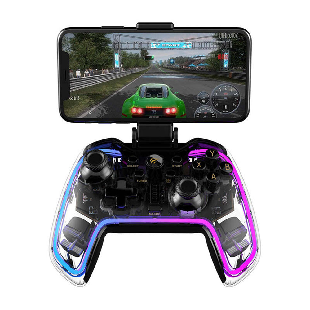 Havit - Wireless Controller (G158BT Pro) - for Android, iOS, Xbox, PS4/PS3, Turbo Function, Sleeping Mode - Transparent