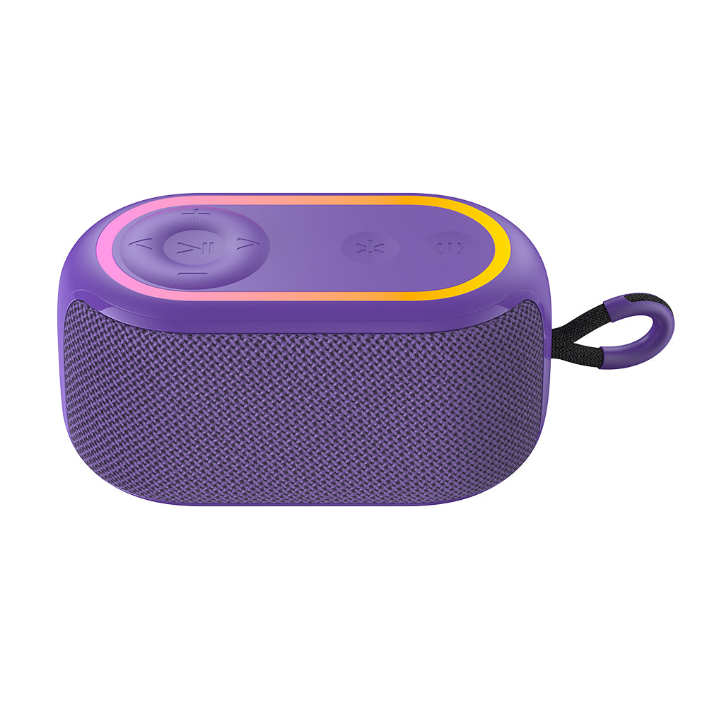 Havit - Wireless Speaker (SK809BT) - USB-C, Bluetooth 5.3, TWS, TF, USB, FM, AUX, Hands-Free Call, RGB, IPX5, 1200mAh - Violet
