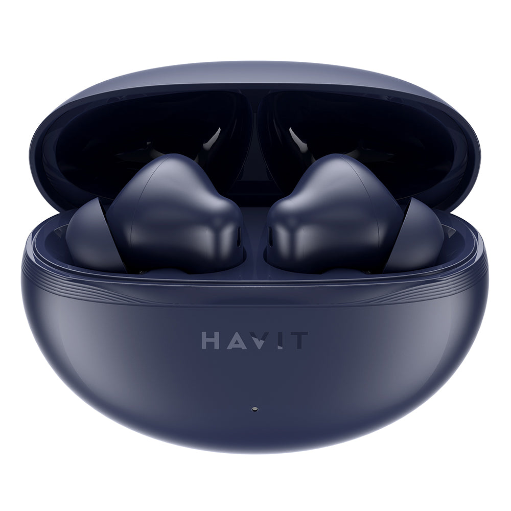 Havit - Wireless Earbuds (TW986) - In-ear, Bluetooth 5.4, with Microphone, TWS, ENC, Type-C, 400mAh - Blue