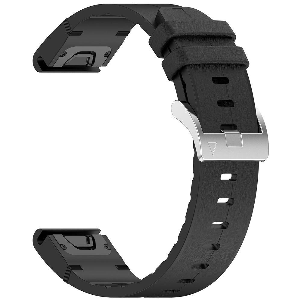 Techsuit - Watchband QuickFit 22mm (W071) - Garmin Fenix 5/5 Plus 6/6 Pro/7/Forerunner 935/945/970/Approach S60 - Black