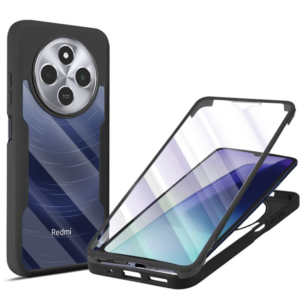 Techsuit - ColorVerse 360 Series + Screen Protector - Xiaomi Redmi 14C / Poco C75 - Black