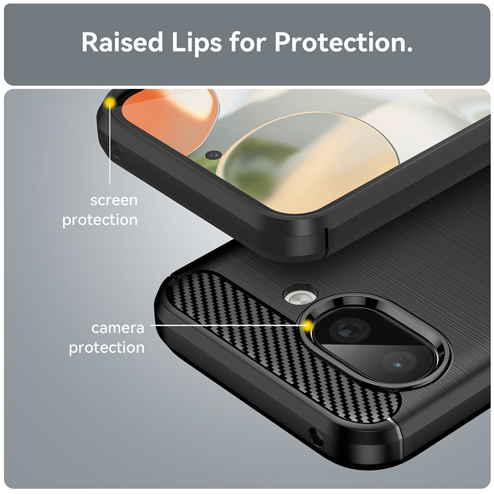 Techsuit - Carbon Silicone - Google Pixel 9a - Black