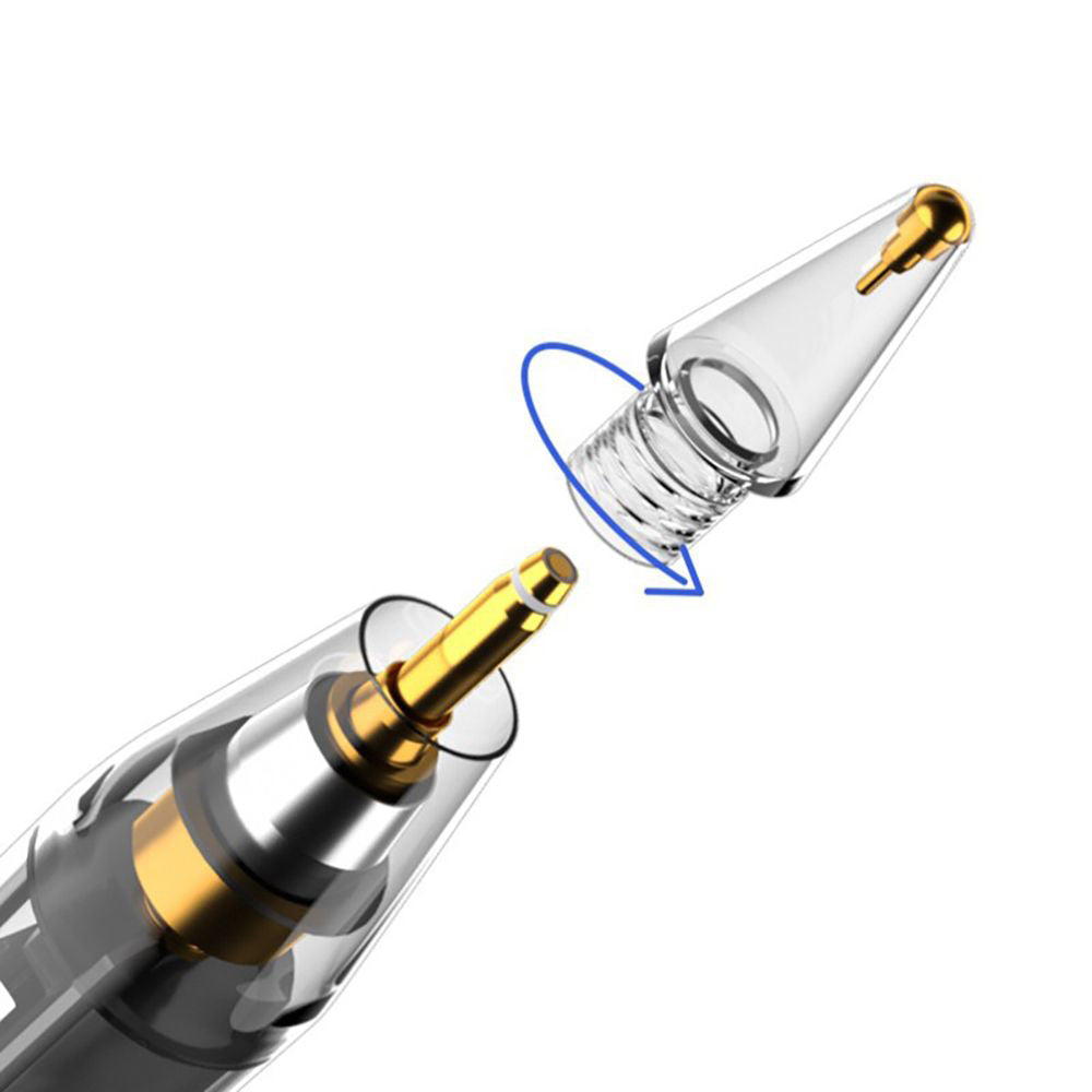 Techsuit - Premium Stylus Pen (C10 Pro) - for iPad 2018+, Digital Magnetic Charging, Capacitive - Transparent / Black