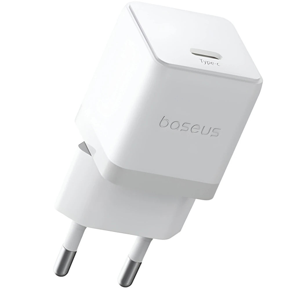Baseus - Wall Charger Palm (P10111602213-00) - Fast Charger, Type-C, PD 20W, 5V/3A - Moon White