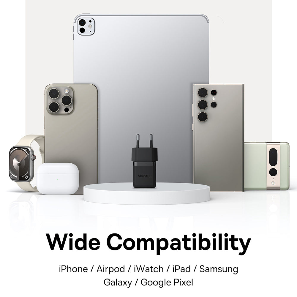 Baseus - Wall Charger Palm (P10111605113-00) - Fast Charger, Type-C, PD 30W, 5V/3A - Cluster Black