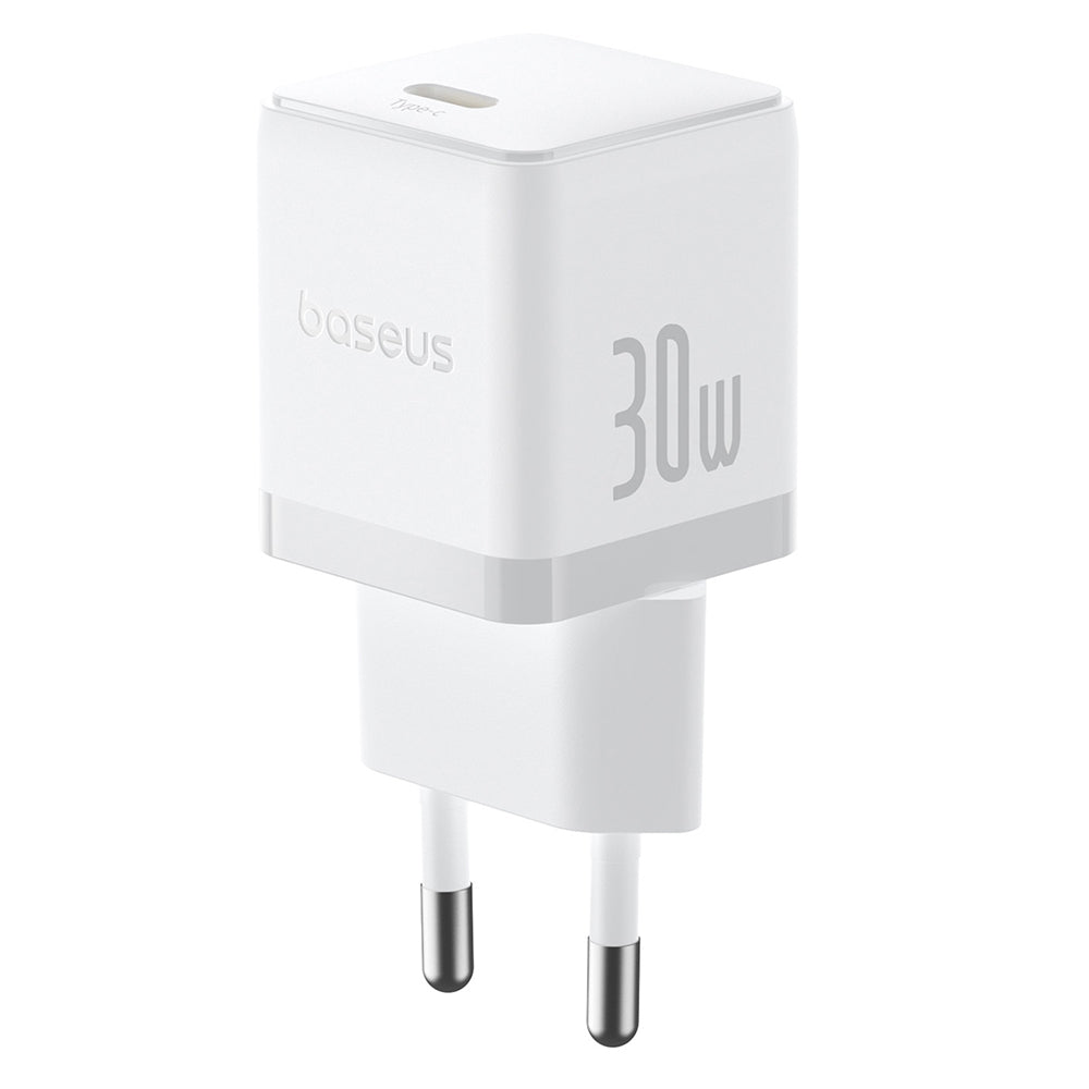 Baseus - Wall Charger Palm (P10111605213-00) - Fast Charger, Type-C, PD 30W, 5V/3A- Moon White