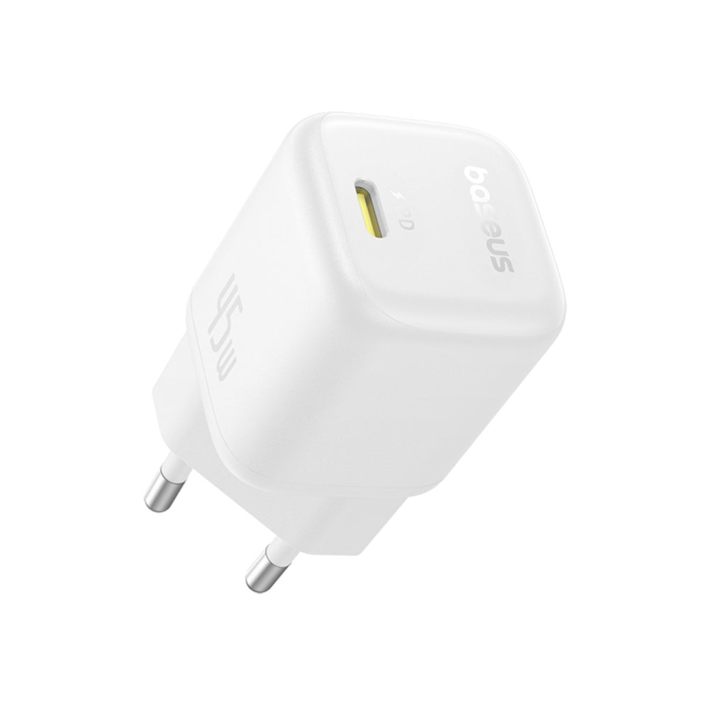 Baseus - Wall Charger PicoGo (P10176800213-00) - GaN, Fast Charging, 45W, USB-C - Moon White