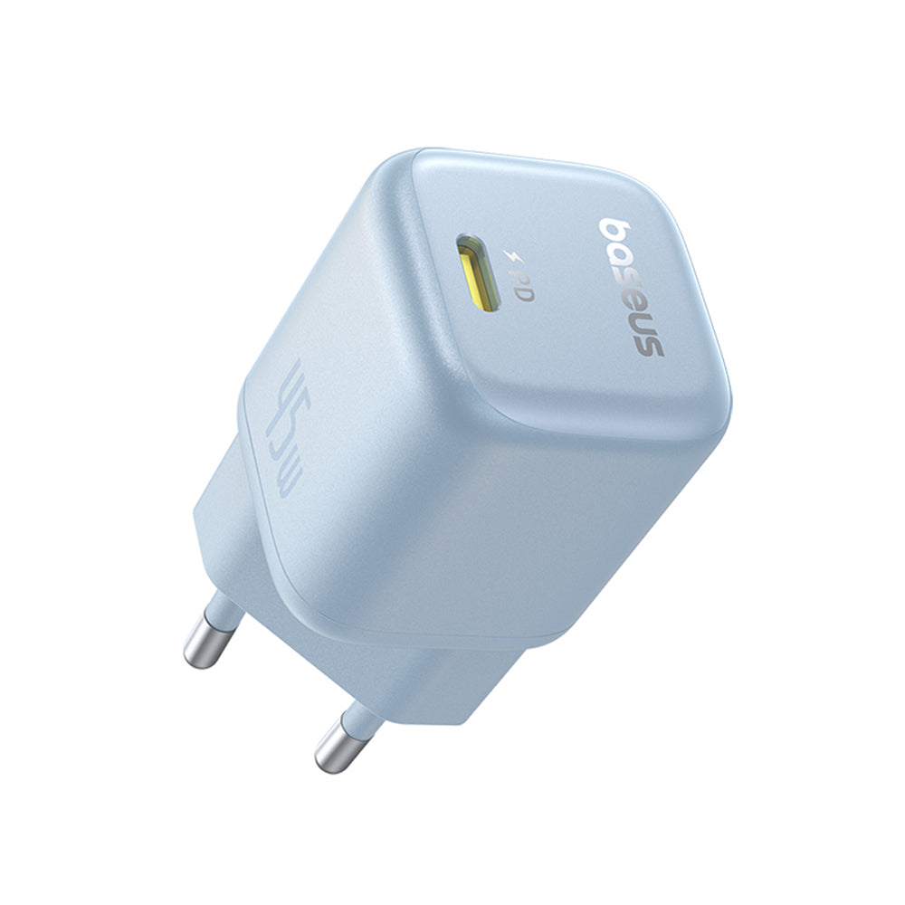 Baseus - Wall Charger PicoGo (P10176800313-00) - GaN, Fast Charging, 45W, USB-C - Galaxy Blue