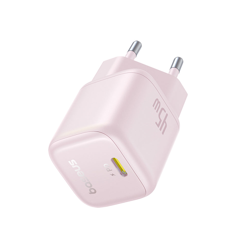Baseus - Wall Charger PicoGo (P10176800413-00) - GaN, Fast Charging, 45W, USB-C - Baby Pink
